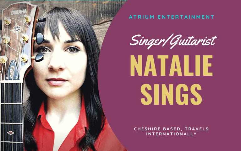 Solo Guitarist Cheshire | Natalie Sings | Solo Guitarist Cheshire for hire at Atrium Entertainment Agency