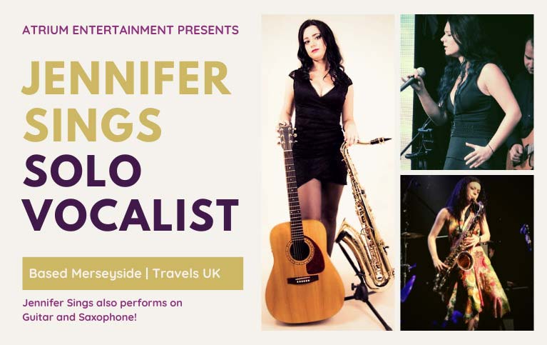 Jennifer Sings | Solo Vocalist Liverpool | Solo Singer based in Liverpool Merseyside