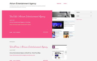 Atrium Entertainment at Blogger | Blogger Account for Atrium Entertainment Agency